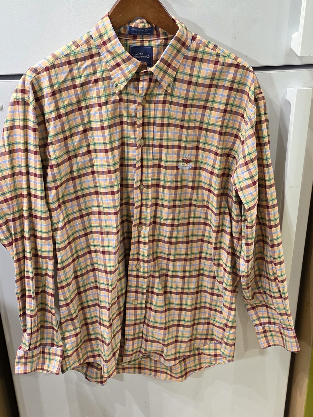 Faconnable Multicolor Plaid Button-Down Shirt
